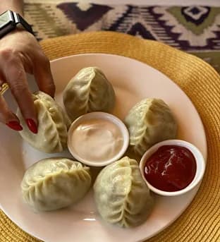 Манты с мясом