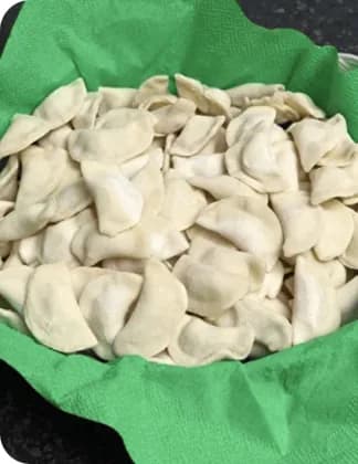 Вареники с картошкой и сметаной